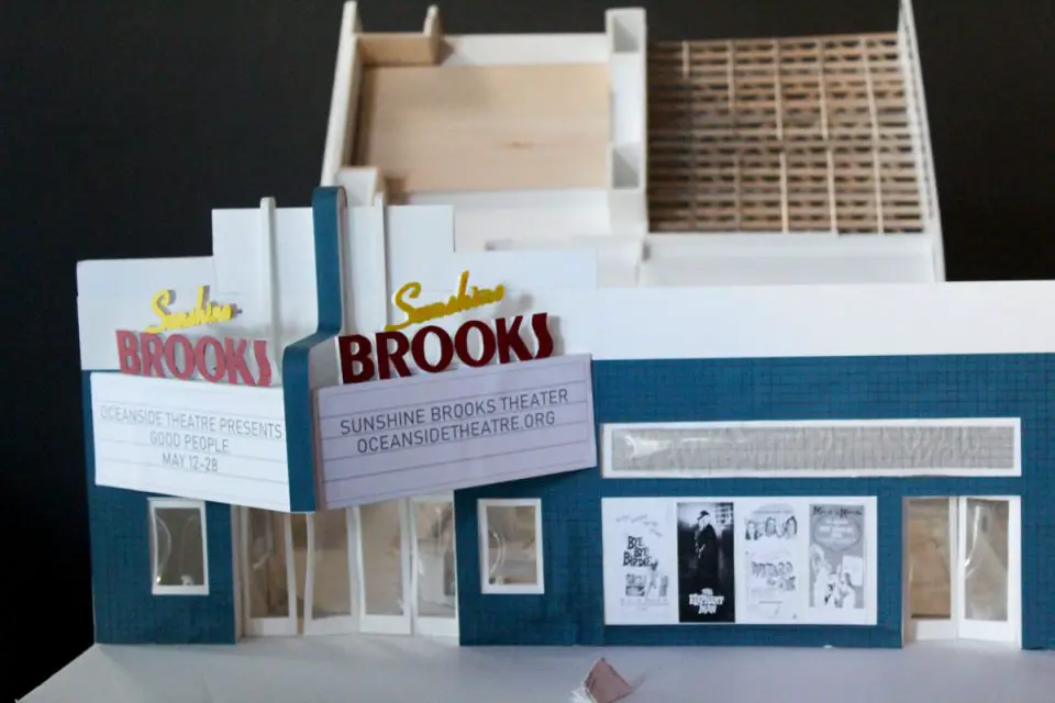 A 3D model shows what the Brooks Theater will look like after renovations. Photo by Samantha Nelson