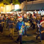 A marching band performs during a past Encinitas Holiday Parade. Courtesy photo/City of Encinitas