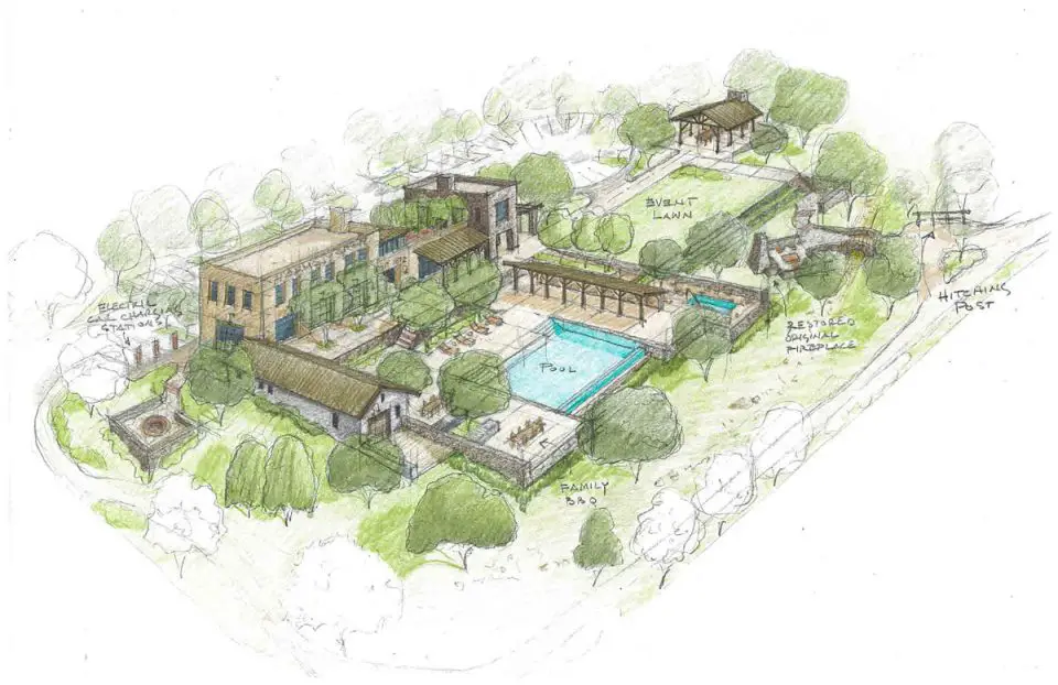 An artist's sketch of the recently approved Harmony Grove Village South project near Escondido. Courtesy image