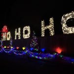 Holiday lights in Olivenhain.