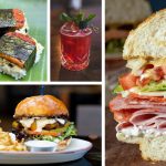 Some of the best bites and sips from 2025 include (clockwise from top left) This Musubi Love, The Henry, Ernie’s Craft Deli & Wine Bar and Haven Farm and Table. The Coast News graphic/Courtesy photos