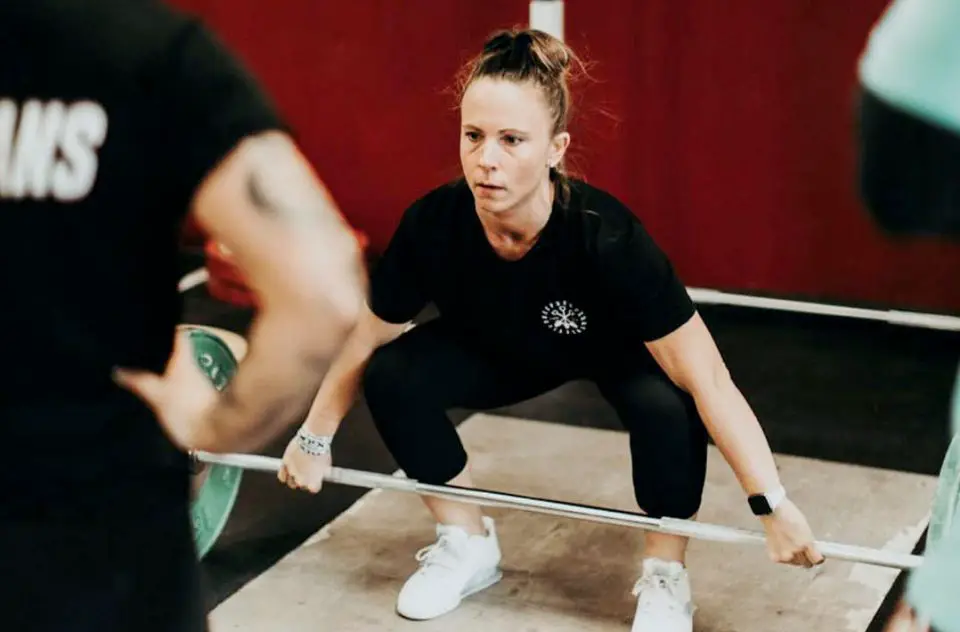 San Marcos nurse Natasha Henson has returned from shoulder surgery to continue pursuing competitive Olympic-style weightlifting. Photo by Gloria Torres Photography