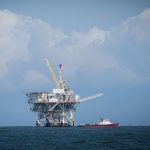 An offshore oil platform off the California coast. Courtesy photo