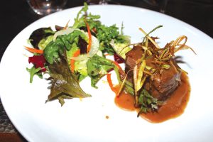 Brasato al Cabernet Sauvignon, a fork-split braised beef paired with Joseph Phelps’ legendary, flagship, 2022 Insignia cabernet sauvignon-dominant Bordeaux. Photo by Rico Cassoni