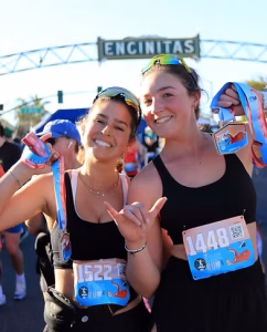 Kook Run finishers with medals