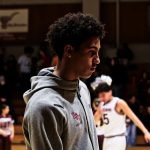 Rancho Buena Vista senior guard CJ Aldrich. Photo by Nolan Isa