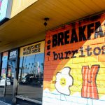Bread and Cheese Eatery / And Breakfast Burritos, seen from South Coast Highway in Oceanside, remains closed as an investigation continues into a Dec. 23 fire. Photo by Samantha Nelson