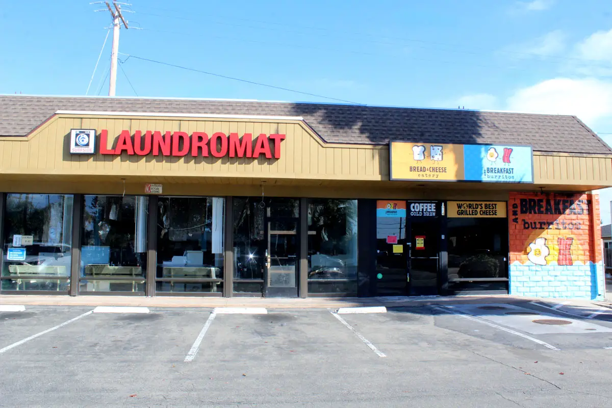 The Oceanside location of Bread and Cheese Eatery / And Breakfast Burritos remains closed after a fire caused extensive damage to the building late last month. Photo by Samantha Nelson