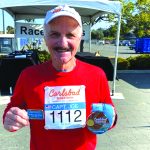 Joe Cacciola, 77, owner of Sea Star Charters in Oceanside, ran his first Carlsbad Marathon in 2001 and plans to run it for the 25th consecutive time on Jan. 18. Courtesy photo
