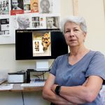 Carlsbad resident PJ Puterbaugh is a forensic artist who creates facial reconstructions for unidentified victims nationwide. Photo by Jordan P. Ingram