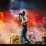 Post Malone performs in December 2024 at the Wild Horses Festival at Petco Park, a country music event facilitated by Vista-based Show Imaging. Photo by Show Imaging