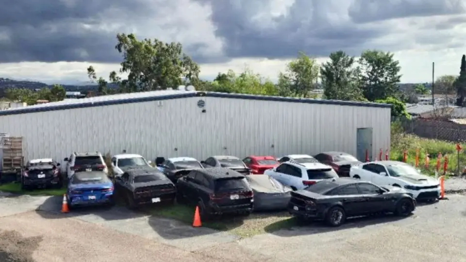 Prosecutors said 16 vehicles, pictured above, were seized during a months-long investigation into illegal street racing on public roads across San Diego County. Courtesy photo/DA's Office