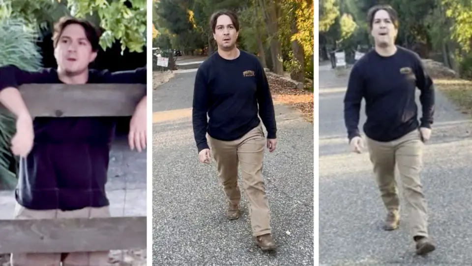 Photos provided by the San Diego County Sheriff’s Office show a man suspected of assault with a deadly weapon, vandalism and child abuse in Valley Center. Courtesy photos/Sheriff's Office