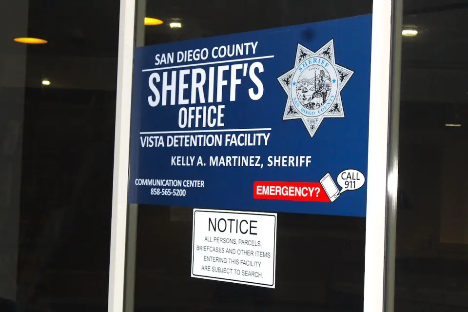 The Vista Sheriff's Station at the Vista Detention Facility along Melrose Drive. Photo by Leo Place