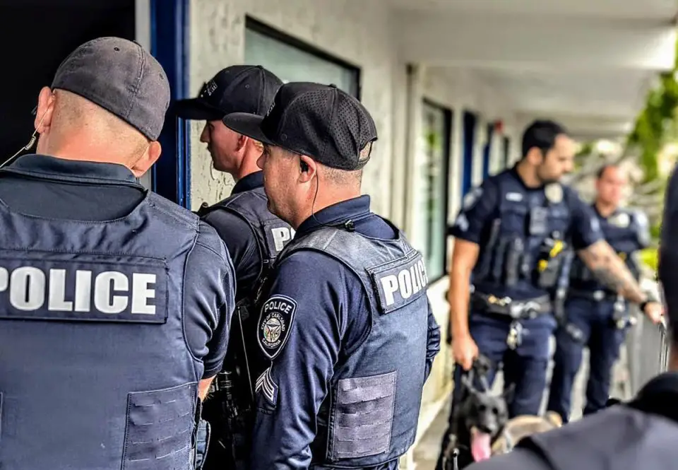 Carlsbad police officers conduct routine law enforcement activity. City leaders emphasized that local police do not enforce federal immigration law. Courtesy photo/CPD