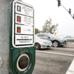 The intersection at Encinitas Boulevard and El Camino Real, where the city previously operated red light cameras. Encinitas officials are considering bringing cameras back after a push from safety advocates. Photo by Jordan P. Ingram