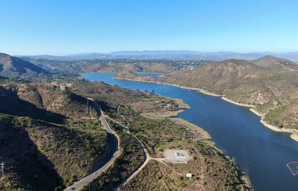 An aerial view of Lake Hodges in San Diego County. Courtesy photo/Unwind