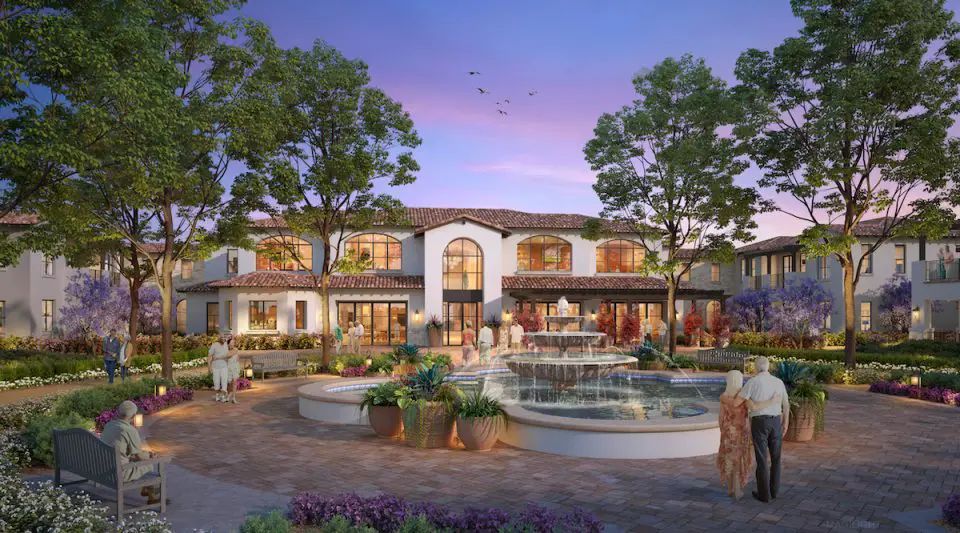 A conceptual rendering of the Silvergate retirement community project in Rancho Santa Fe, proposed by AmeriCare Health and Retirement, Inc. Courtesy image