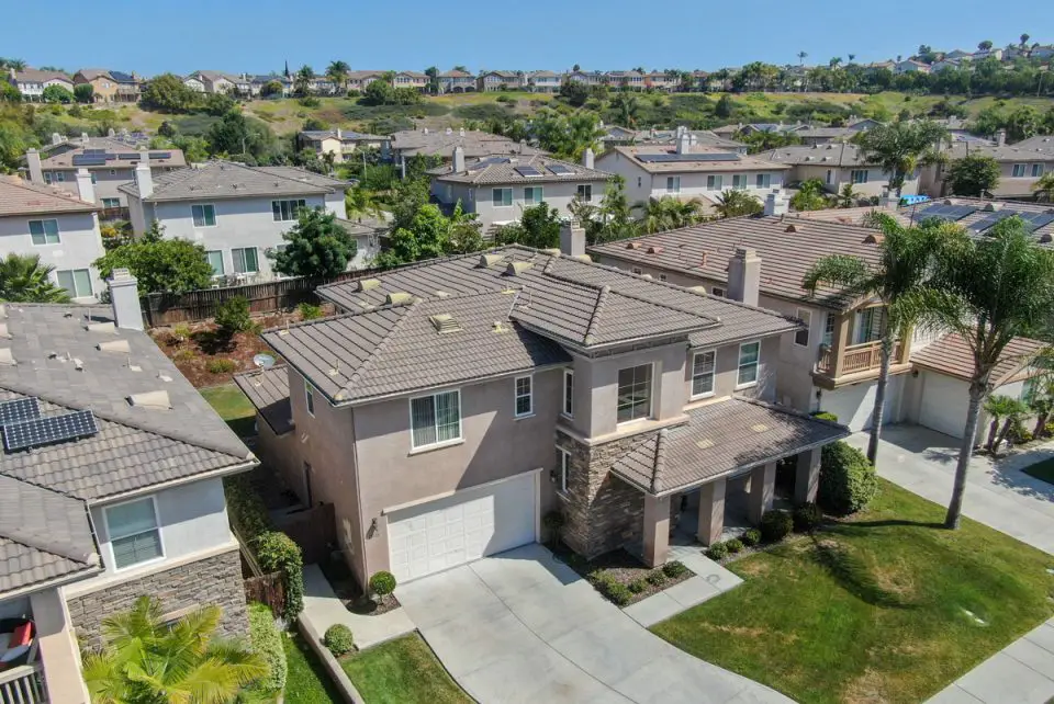 Single-family homes line a suburban street in the Black Mountain area of San Diego. County supervisors approved a pilot program to explore options for helping first-time homebuyers. Courtesy photo
