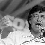 César Chávez, longtime farmworker leader and civil rights icon, is at the center of new allegations prompting local agencies to review sites bearing his name. Courtesy photo/NPR