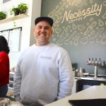 Necessity Coffee founder Jon Runion pictured Tuesday at the new San Marcos North City location at 250 North City Drive, which opened on March 7. Photo by Leo Place