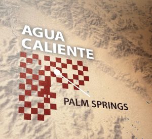 This map, on display in the Changing Gallery of the Agua Caliente Cultural Museum, illustrates how the federal government divided tribal land so that the Southern Pacific Railroad could develop it. The destiny of Section 14, where the museum and Spa at Sec-he now stand, was hotly contested. Photo by E’Louise Ondash
