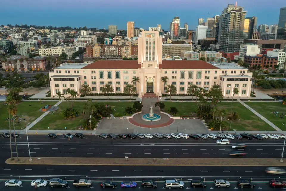The San Diego County Administration Center in downtown San Diego. File photo