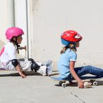 Young skateboarders at Exposure Skate's Skate Rising learn-to-skate clinic on March 7 in Vista. Photo by Cameron Adams