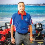 Peter Yi stands inside Mobility City of San Diego’s Clairemont showroom, which offers one of the largest selections of mobility equipment backed by in-home service across San Diego County. Courtesy photo