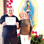 Chamber social Ambassador Liz Boyes with Ray Rincon of Tony’s Jacal Mexican restaurant, which opened in 1946 on Valley Avenue in Solana Beach. Courtesy photo