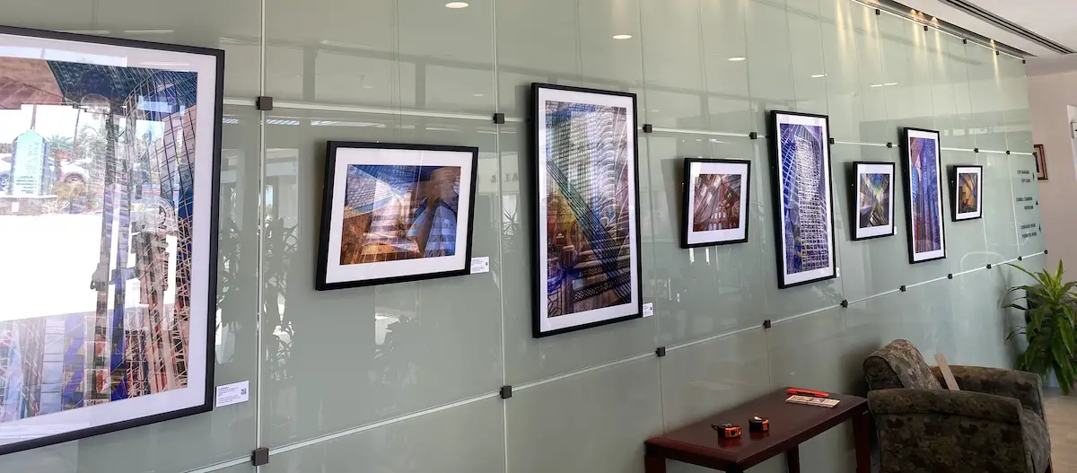 Stylized photo art exhibit