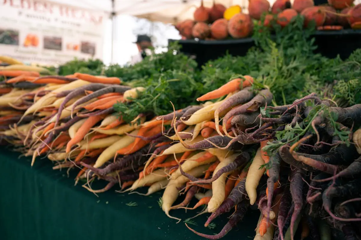Fresh produce is displayed at a vendor booth at the Leucadia Farmers' Market. Vendors say a delay in the market's planned relocation could result in lost income and disrupted customer relationships. Courtesy photo