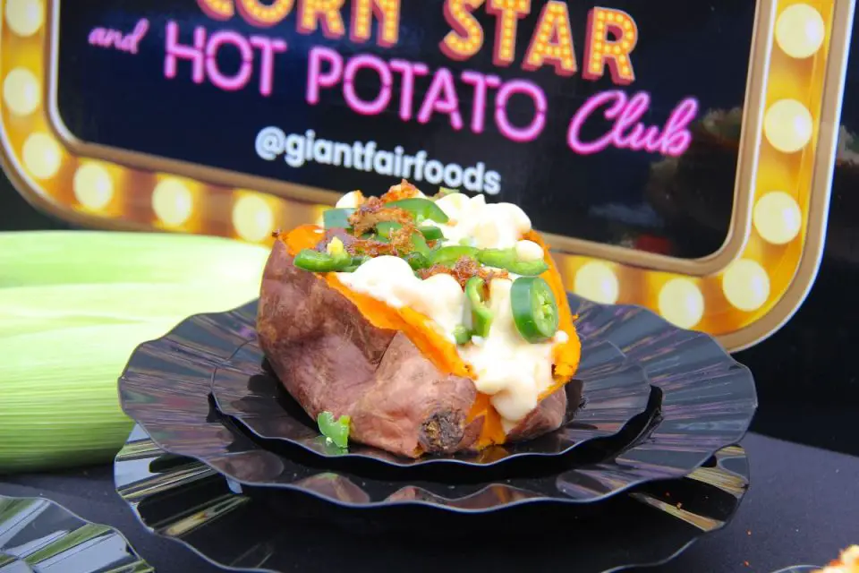 Corn Star & The Hot Potato Club will serve up the Sweet Mac n’ Heat Crunch Potato, a sweet potato loaded with mac and cheese, jalapenos, butter, caramel, and a brûléed sugar crust, at the San Diego County Fair.