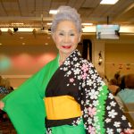 Hisako Chrans models traditional attire during La Costa Glen’s first International Fashion Show celebrating the heritage and cultures of residents from around the world. Courtesy photo