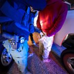 Immigration and Customs Enforcement teams make an arrest during a three-day operation in Texas and Oklahoma. A total of 16,368 people were apprehended in San Diego County since January. Courtesy photo/ICE