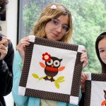 Students from Julian Union High School have spent the past school year learning from master quilter Eleanor Burns. Photo by Samantha Nelson