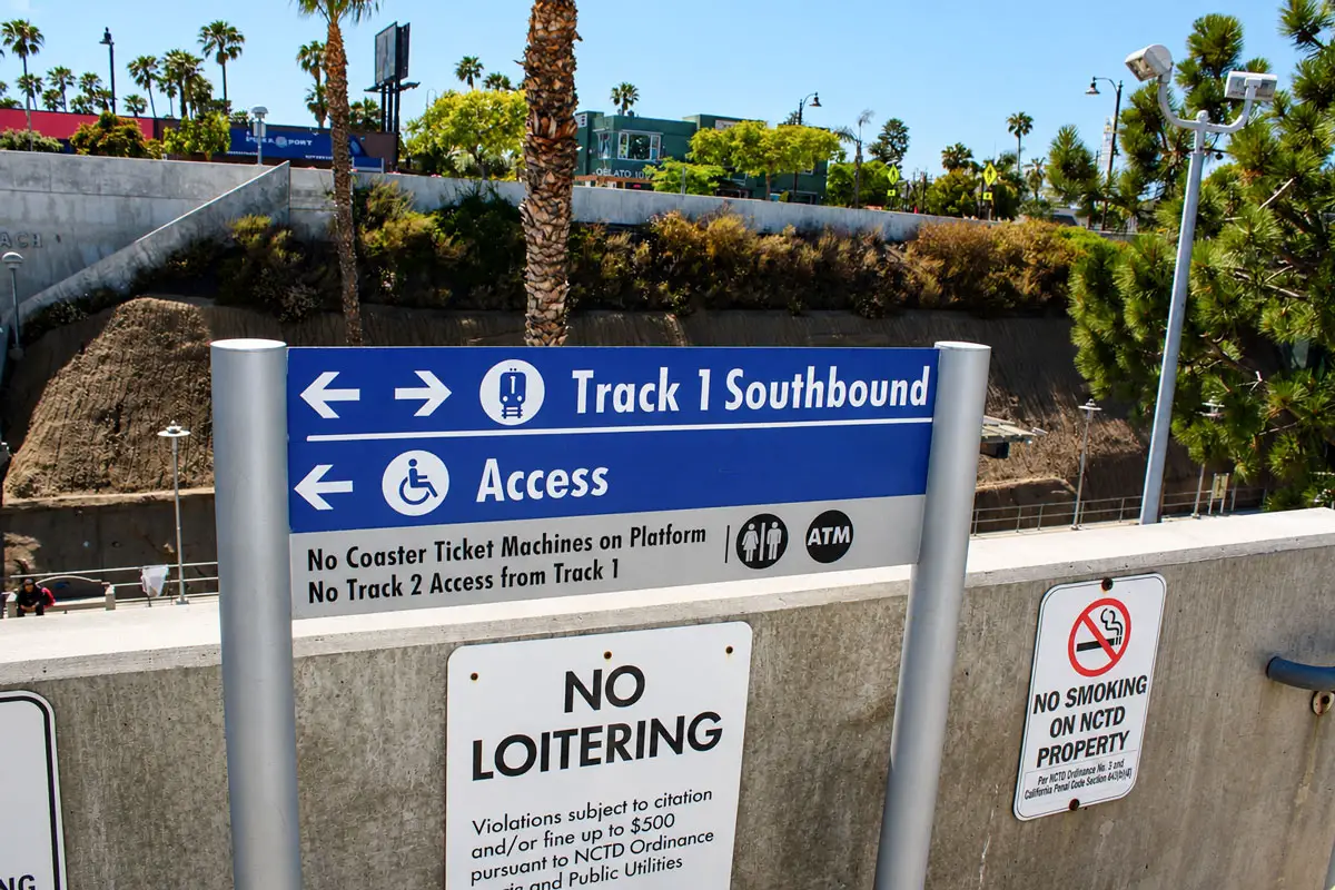 A state Housing and Community Development Department advisory indicates that the half-mile area surrounding the Solana Beach Transit Center may be subject to high-density housing projects, which the city would be required to approve. Photo by Leo Place