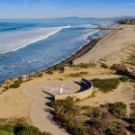 South Ponto Beach in Carlsbad, where nearby sewer infrastructure is undergoing repairs following the discovery of a partially collapsed pipe. Photo by Billy McDonald