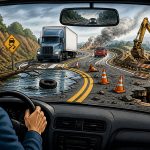 Driving is part of the job for millions of workers in the United States. Yet safety rules often disappear once employees start driving. The Coast News graphic/AI