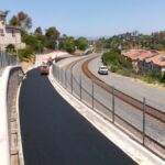 Crews construct Phase 3 of the Inland Rail Trail from Mar Vista Drive to Civic Center Drive in Vista. SANDAG is returning around $11 million in funding to the state for Phase 4 due to being unable to meet use-of-funding deadlines. Courtesy SANDAG