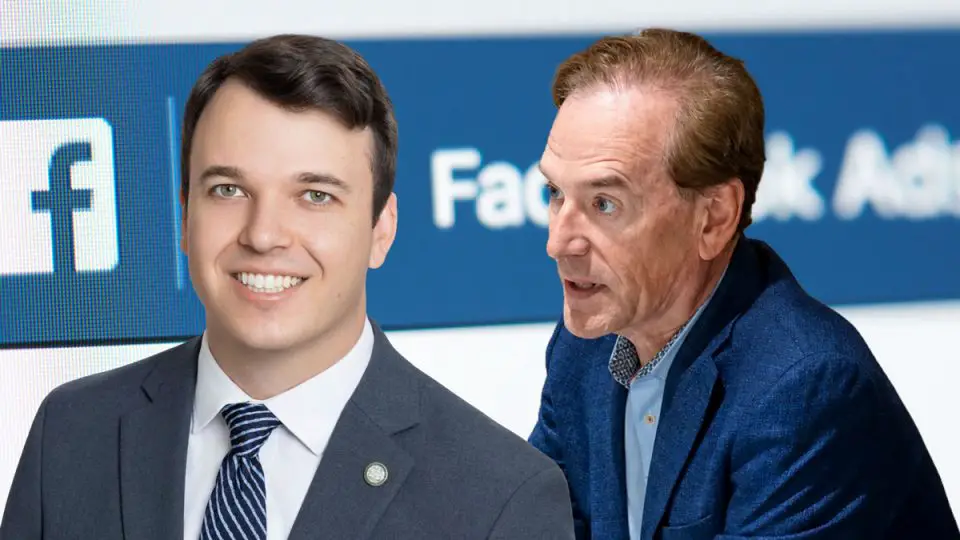 Former school board candidate Kevin Sabellico and Trustee Michael Allman. The Coast News graphic