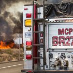 Firefighters with the Camp Pendleton Fire Department in 2018. Photo by Cpl. Dylan Chagnon