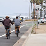Cyclists ride along Carlsbad Boulevard on June 16 near the Terramar neighborhood. Photo by Summer Hu