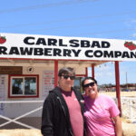 Carlsbad Strawberry Company president Jimmy Ukegawa and manager Robyn Ukegawa at their family farm. Photo by Summer Hu