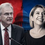 Jim Desmond, left, and Marni von Wilpert will face off in November for California's 48th Congressional District seat, a race with potential implications for control of the U.S. House. Composite illustration by The Coast News.