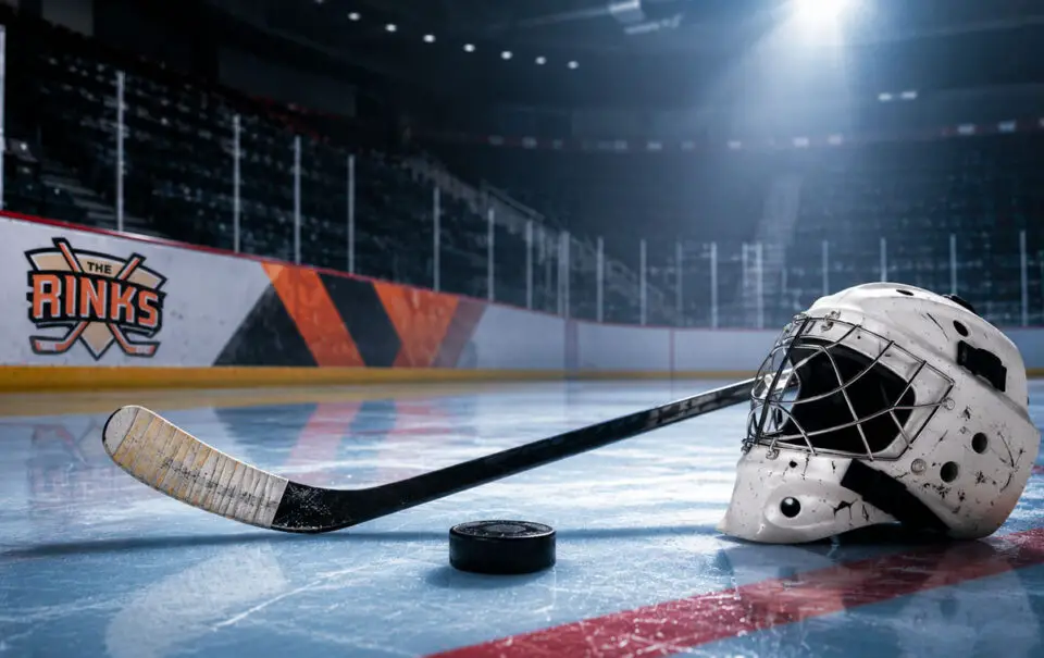 A proposed ice rink at Kit Carson Park has generated both excitement and concerns about the loss of existing recreational space. The Coast News graphic/AI