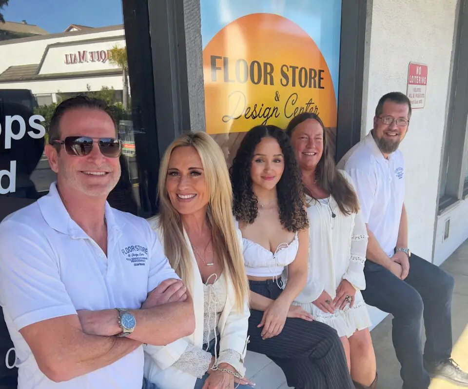 Floor Store & Design Center team outside the Encinitas showroom in North County San Diego