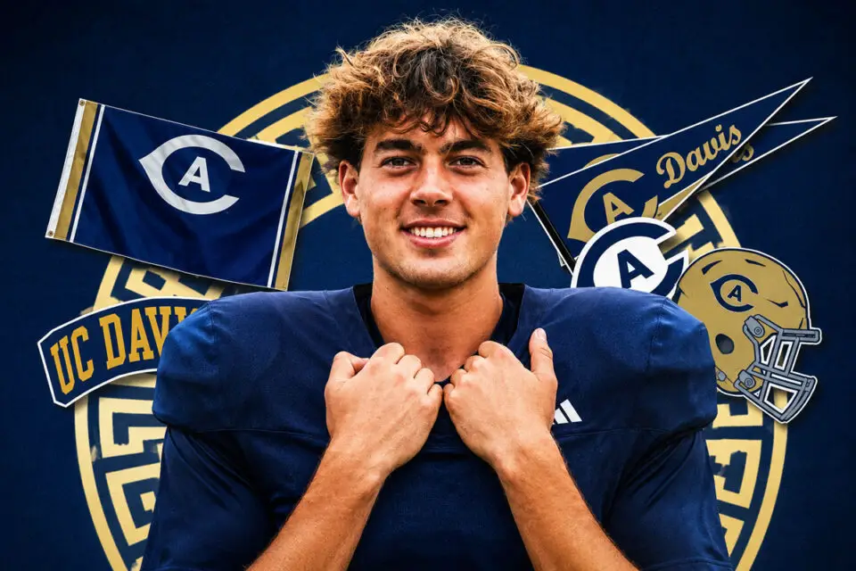 Jake Locker, a Carlsbad resident and former Maranatha Christian quarterback, committed to play football at UC Davis after recovering from a torn ACL. Courtesy photo/UC Davis