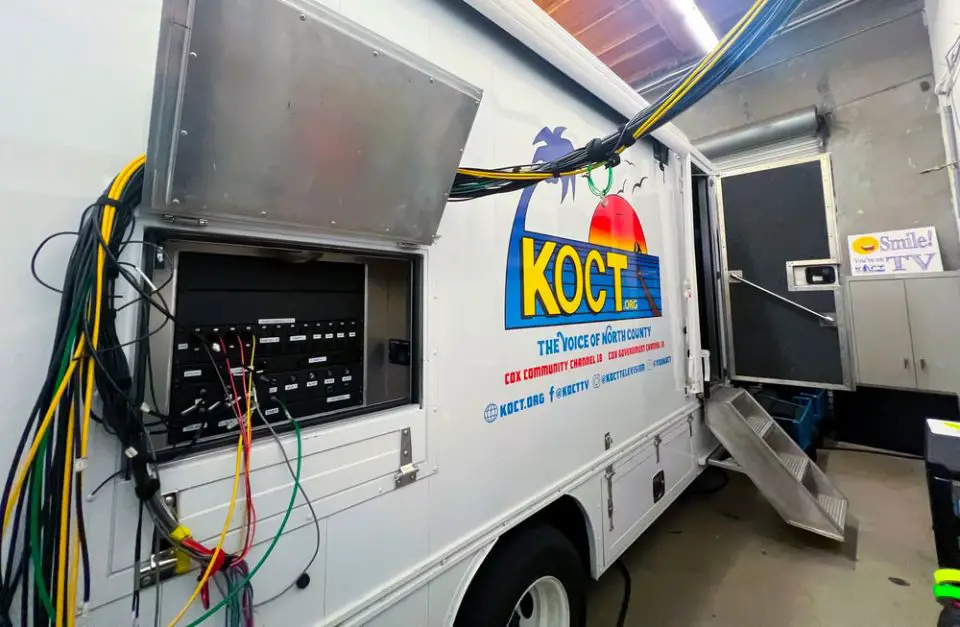 KOCT, Oceanside’s public-access television station, broadcasts local news, City Council meetings and community programming. Courtesy photo/KOCT