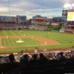 Baseball player hitting a home run during a Major League Baseball game
